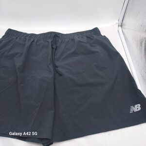 New Balance Mens RC Short 7 Inch Inseam Black Running Training XL New MS11242